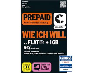 Congstar - Kit de démarrage Smart-Mix - 10 startguthaben, bezug Uniquement avec Tiger - œuf - aufladeprämie et provisoirement en gemäß provisionsübersicht