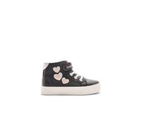 Conguitos - Baskets Hautes Fille Imprimé Cœurs pour Fille (Black/Tailla 34)
