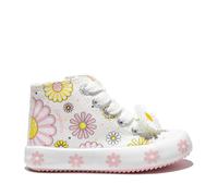 Conguitos - Baskets Hautes Imprimé Fleurs Bébé pour Garçons et Filles (Multicolor/Tailla 24)