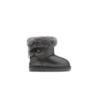 Conguitos - Bottes australiennes pour filles d'hiver avec fourrure intérieure chaude et douce. Bottines confortables faciles à enfiler, doublées pour le froid, idéales pour un usage quotidien, Gris 30