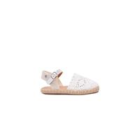 Conguitos - Espadrilles Blanches brodées pour Filles (White/Tailla 29)