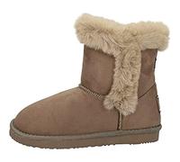Conguitos Garçon Fille Bottes d'hiver Chaussure Bateau, Brun Clair, 32 EU