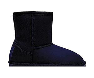 Conguitos Garçon Fille Bottes d'hiver Chaussure Bateau, Noir, 28 EU