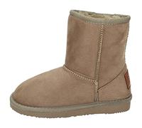 Conguitos Garçon Fille Bottes d'hiver Chaussure Bateau, Taupe, 33 EU