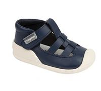 Conguitos - Sandales de bébé premiers pas en bleu marine pour Garçons et filles (Navy/Tailla 19)