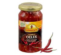 Conimex Sambal Oelek Lot de 6, Chili, pâte à Sauce, Sauce, Épices, Scharf Indonésien, 375 g