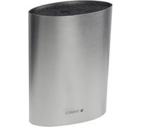 Coninx Bloc Couteaux Vide Universel Inox - Support Couteaux Cuisine Acier Inoxydable - Porte-Couteaux Rond Moderne - Range Couteaux avec Tiges Amovibles - Accessoire Ustensiles Cuisine