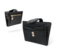 conisy Petit Portefeuille, Blocage RFID, Cuir Fin, Poche Avant à Deux Volets, Portefeuille avec Fermeture éclair, Porte-Monnaie pour Femme Noir