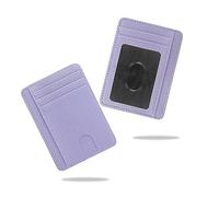 Conisy Portefeuilles minces mini pour femmes, petit portefeuille en cuir minimaliste avec protection RFID, lilas, s, Moderne