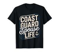 Conjoint De Garde Cote Vie Fier Militaire T-Shirt