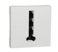 Conjoncteur téléphone en T 8 contacts blanc Unica