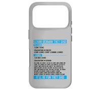 Conjugaison drôle d'apprendre l'allemand Ils Ont Dit verbe Coque pour iPhone 17 Pro