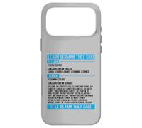 Conjugaison drôle d'apprendre l'allemand Ils Ont Dit verbe Coque pour iPhone 17 Pro Max