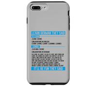 Conjugaison drôle d'apprendre l'allemand Ils Ont Dit verbe Coque pour iPhone 7 Plus/8 Plus