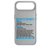 Conjugaison drôle d'apprendre l'allemand Ils Ont Dit verbe Coque pour iPhone Air