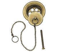Conjunto de accesorios para lavabo, bidé y fregadero Ø 70 Tapón de latón con cadena 42 cm