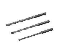 Conjunto de brocas HSS para metal, madera y plástico ø 4, 5 y 6mm. Eje hexagonal