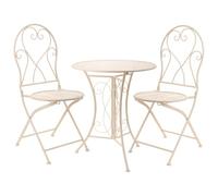 Conjunto De Mesa Y Dos Sillas De Forja Blanco_AlexandraHouse