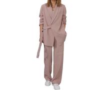 Conjunto Deportivo Mujer - Ensemble Femme Tenu Élégant Pull Manches Longues Confortable Pantalon Large Moderne Professionnel Bureau Sortie