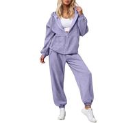 Conjunto Deportivo Mujer - Ensemble Femme Tenu Élégant Pull Manches Longues Confortable Pantalon Large Moderne Professionnel Bureau Sortie