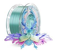 Conjure filament PLA silk arc-en-ciel 1,75 mm pour imprimante 3d, multicolore, effet soie, rainbow n°4, bobine 1 kg
