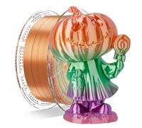 Conjure filament PLA silk arc-en-ciel 1,75 mm pour imprimante 3d, multicolore, effet soie, rainbow n°5, bobine 1 kg