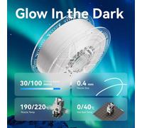 Conjure Glow In The Dark Pla 3D Printer Filament, Change White To Rainbow Multicolour Pla Filament 1.75Mm 2Kg/4.4Lb Filament Works For Most 3D Printers[PLA9183251]