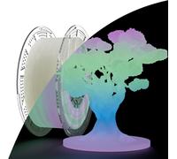Conjure Glow In The Dark Pla 3D Printer Filament, Change White To Rainbow Multicolour Pla Filament 1.75Mm 1Kg/2.2Lb Filament Works For Most 3D Printers[PLA9183254]