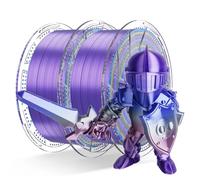 Conjure lot filament PLA silk arc-en-ciel 1,75 mm pour imprimante 3d, multicolore, effet soie, rainbow n°7, 2 kg (2×1 kg)