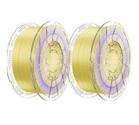 Conjure Matte Rainbow PLA 3D Printer Filament, verde rosa giallo blu cielo 1,75 mm Natale Matte Rainbow 3D Printer Filament 2x1KG Bundle/4.4lb