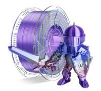 Conjure Silk Rainbow PLA Filament pour imprimante 3D, Multicolore Rainbow PLA Rose Bleu Vert Rouge Filament Cosmic 1.75mm Filament pour impression 3D 1KG/2.2LB