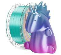 Conjure Silk Rainbow PLA Filament pour imprimante 3D, Multicolore Rainbow PLA Rose Violet Vert Jaune Candy Filament 1.75mm 3D Print Filament 1KG/2.2LB