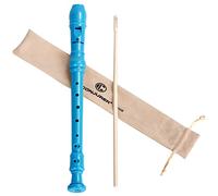 CONJURER Flûte à bec Soprano Instrument pour les Enfants et Étudiant - allemand Doigté 8 Trou de la Flûte ABS Descant enregistrement pour les Débutants avec Tige de Nettoyage et le Sac, Bleu