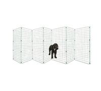 Conka Pets - Clôture extérieure pour chien - Barrière de jardin en fil métallique pour chiens et animaux de compagnie - 1 m de haut - 5 cm x 5 cm maille empêche les chiens de sauter - Portable, légère