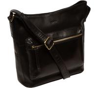 Conkca Conkca Black Zinnia Leather Cross-Body Bag