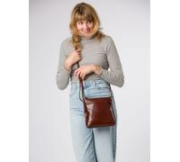 Conkca Conkca Brown Cassia Leather Cross-Body Bag