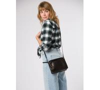 Conkca Conkca 'Isla' Leather Cross Body Black Bag