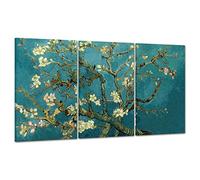 ConKrea Tableau sur toile - Encadré - Prêt à accrocher - Van Gogh - Amandier en fleurs 100x50cm