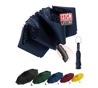 Conlun Parapluie Pliant inversé Compact - Résistant aux intempéries, Automatique Coupe-Vent, Parapluie Homme Revêtement en Tissu 210T,10 Sections - Cadeaux Noel