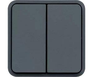Conmutador doble, gris