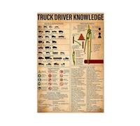 Connaissances des chauffeurs de camion, classification des camions, règles de sécurité de l' CB d'attelage de camionneur, papier d'art mural, décoration d'intérieur, affiche sur toile, décoration