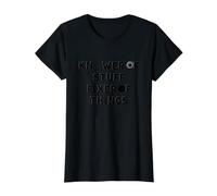 Connaisseur de Trucs, fixateur de Choses, graphisme de Construction Amusant T-Shirt Graphique avec Valeur, Femme, Noir, M