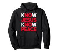 Connaissez Jésus, Connaissez la Paix, la Religion, Dieu, l'église, Les Cadeaux chrétiens Sweat à Capuche