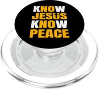Connaissez Jésus, Connaissez la Paix, Un chrétien inspirant PopSockets PopGrip pour MagSafe