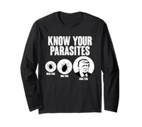 Connaissez Vos parasites Deer Tic Dog Tick Funny Donald Trump 24 Manche Longue
