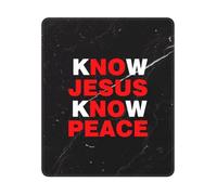 Connaître Jésus, C'est Connaître La Paix Mousepad Confort Mouse Pad Portable Tapis De Souris pour Travail Bureau Ordinateur 25X30Cm