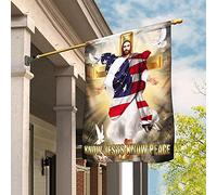 Connaître Jésus Connaître La Paix Christianisme Croix Drapeaux De Pirate Supérieure Jardin Signe Durable Drapeau De Décoration Décoration Pour Pelouse Porche Patio M