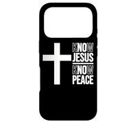 CONNAÎTRE JÉSUS, CONNAÎTRE LA Paix, Croix CHRÉTIENNE Coque pour iPhone 17 Pro
