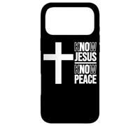 CONNAÎTRE JÉSUS, CONNAÎTRE LA Paix, Croix CHRÉTIENNE Coque pour iPhone 17 Pro Max
