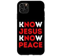 Connaître Jésus Connaître la Paix Foi chrétienne Noël Religieux Coque pour iPhone 11 Pro Max